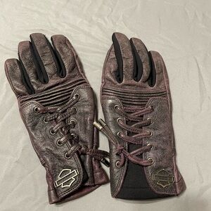 Harley-Davidson Purple Motorcycle Gloves